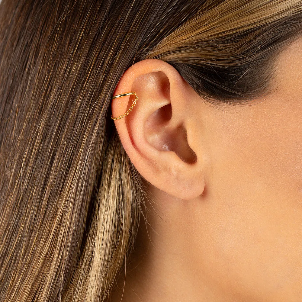 Solid Chain Ear Cuff sold by Adina Eden's product image thumbnail 4