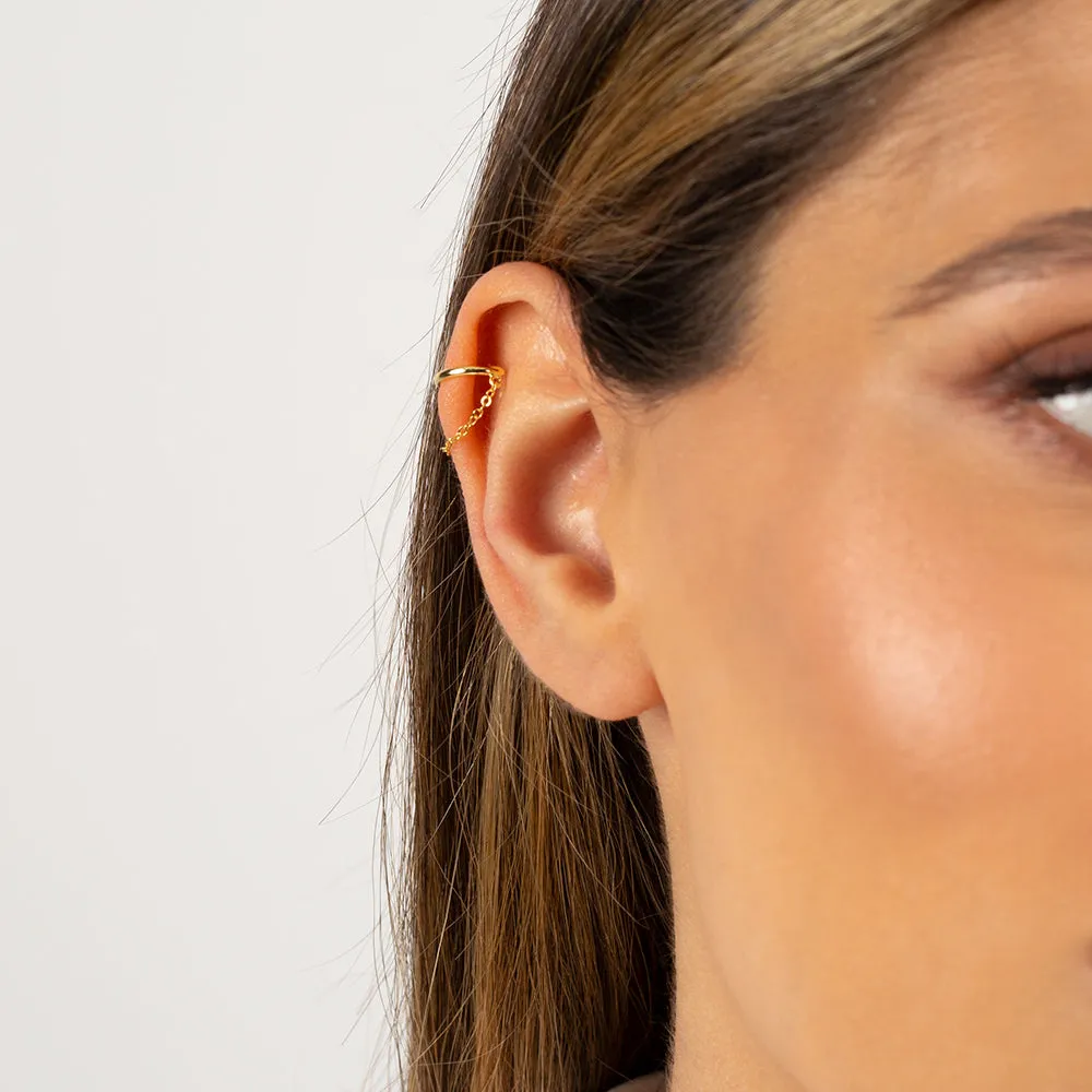 Solid Chain Ear Cuff sold by Adina Eden's product image thumbnail 2