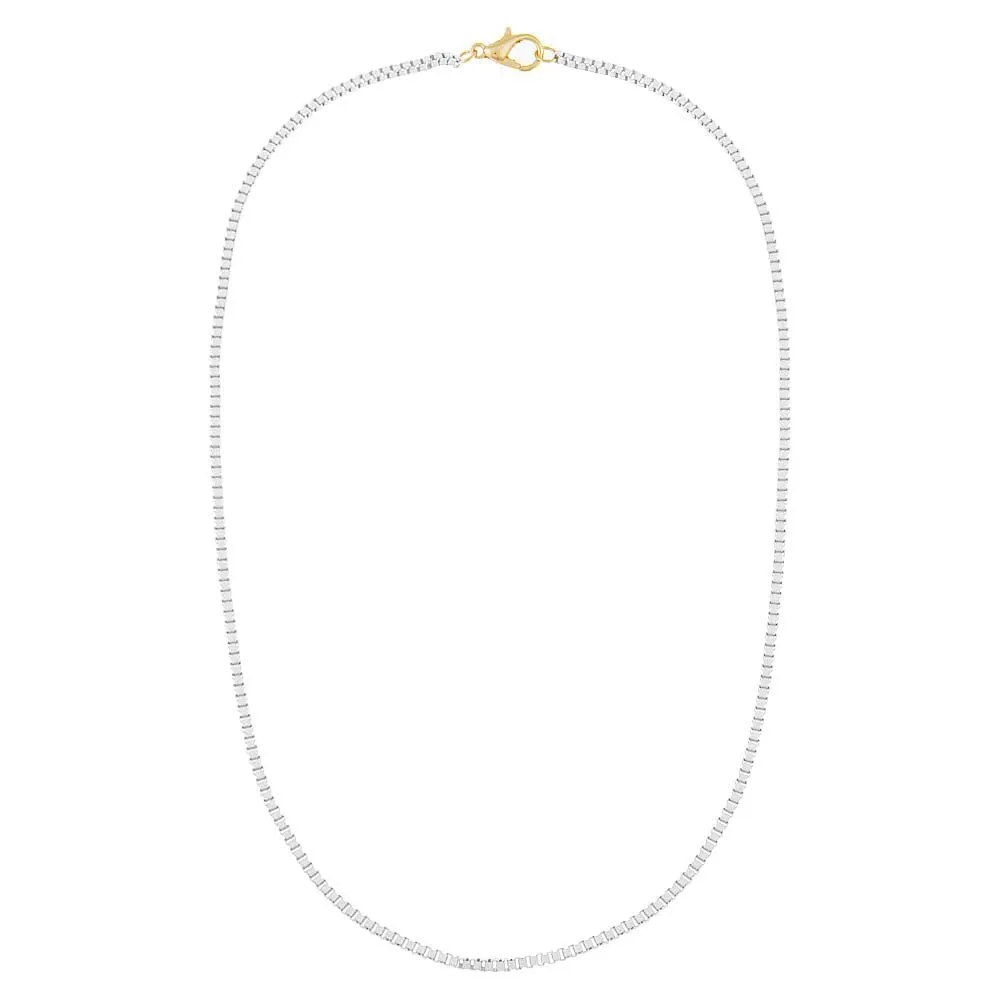 Enamel Box Chain Necklace sold by Adina Eden's product image thumbnail 5