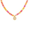 CZ Smiley Face Neon Bead Necklace sold by Adina Eden's