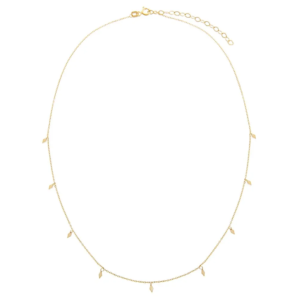 Dainty Dangling Charm Necklace 14K sold by Adina Eden's product image thumbnail 3