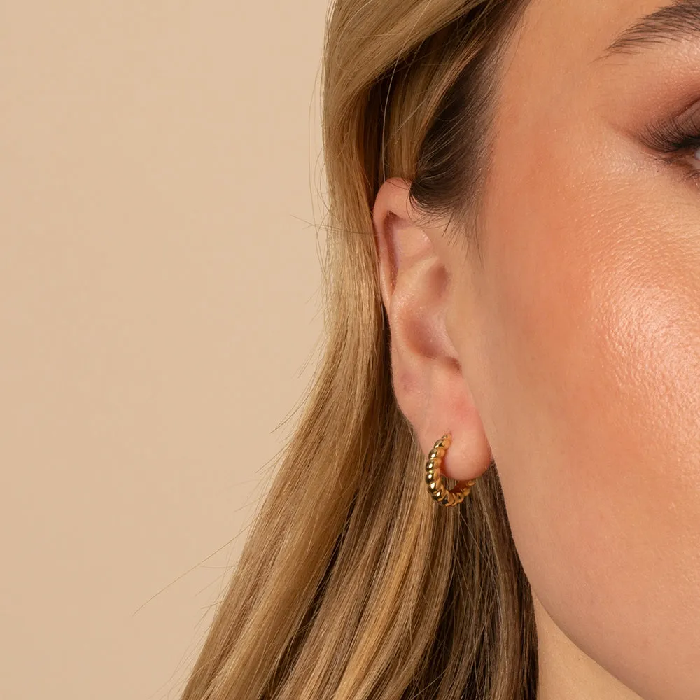 Graduated Twisted Hoop Earring sold by Adina Eden's product image thumbnail 3