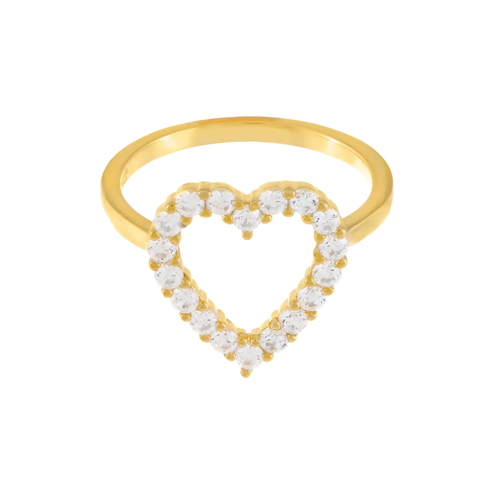 CZ Open Heart Ring sold by Adina Eden's product image thumbnail 4