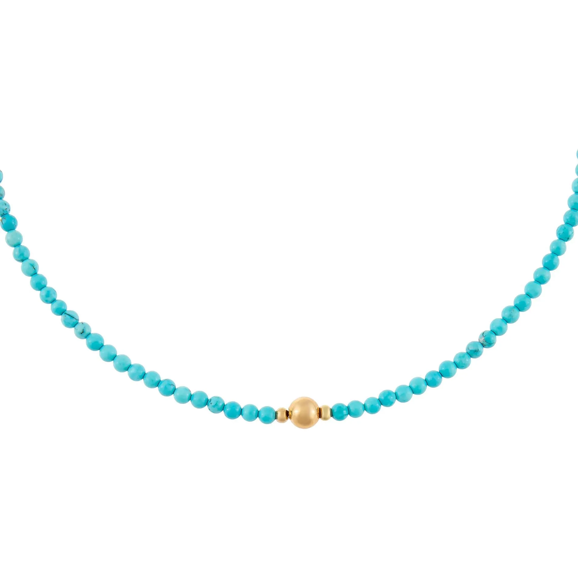 Turquoise Bead Choker sold by Adina Eden's