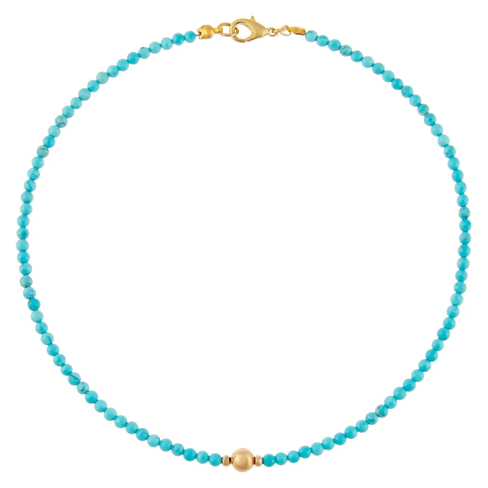 Turquoise Bead Choker sold by Adina Eden's product image thumbnail 3