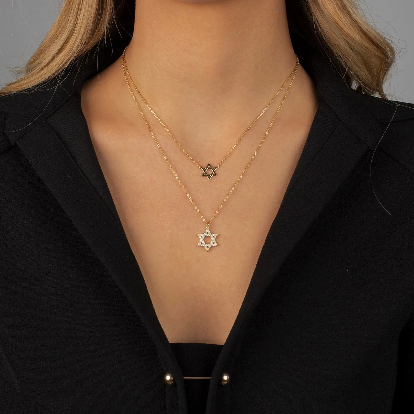 Solid Star Of David Necklace sold by Adina Eden's product image thumbnail 2
