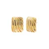 Puffy Ridged On The Ear Stud Earring sold by Adina Eden's