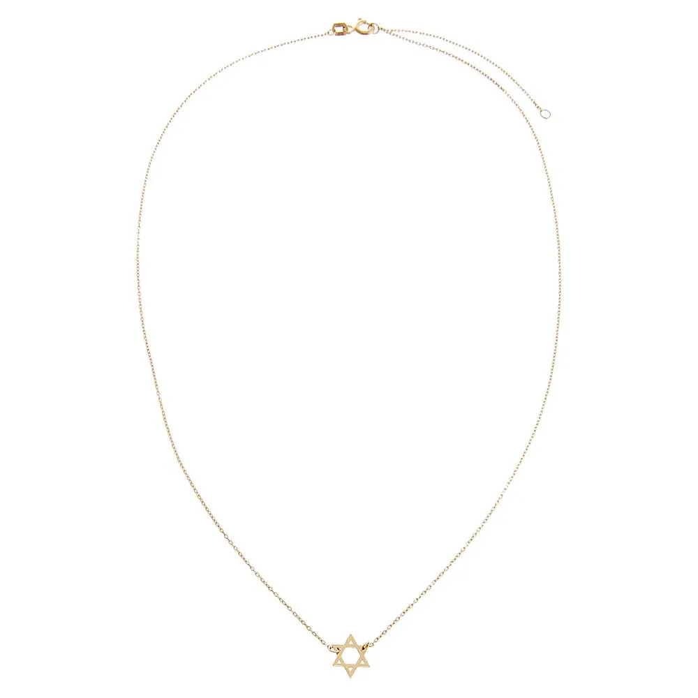 Solid Star of David Necklace 14K sold by Adina Eden's product image thumbnail 3