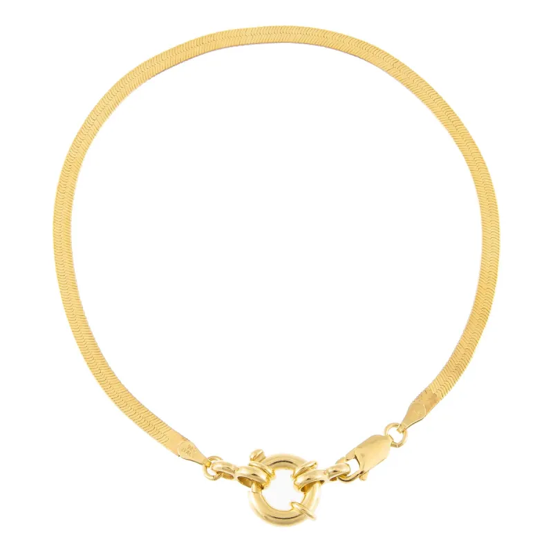 Toggle Herringbone Anklet sold by Adina Eden's