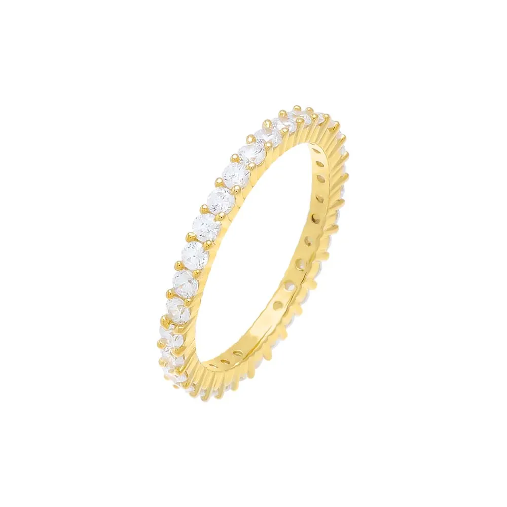 Thin CZ Eternity Band sold by Adina Eden's