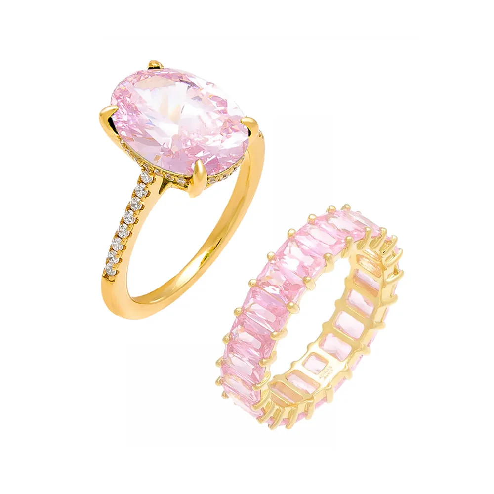 The Pink Lover Ring Combo Set sold by Adina Eden's