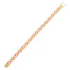 Pavé Neon Pink Enamel Chain Link Bracelet sold by Adina Eden's