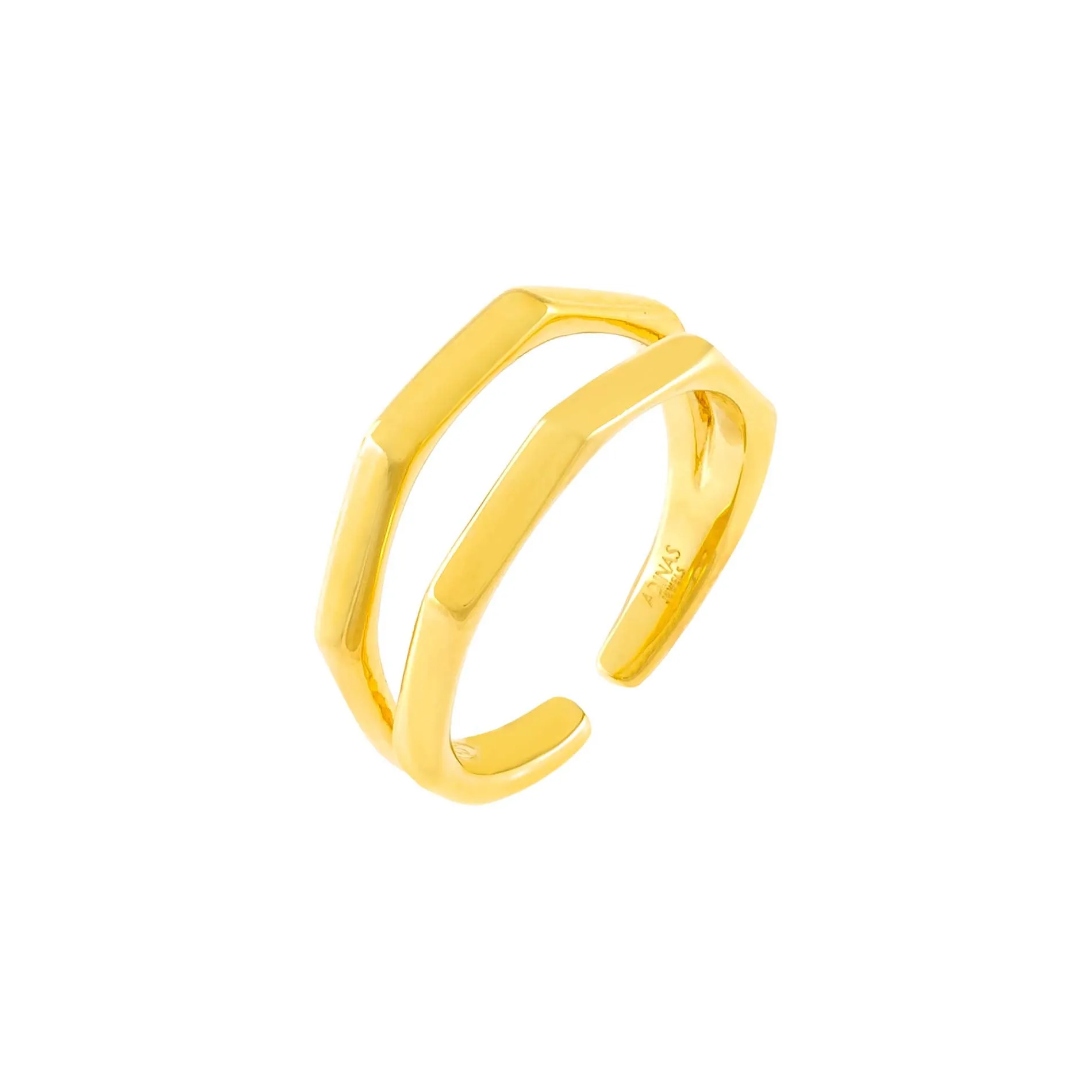 Solid Bamboo Double Row Ring sold by Adina Eden's