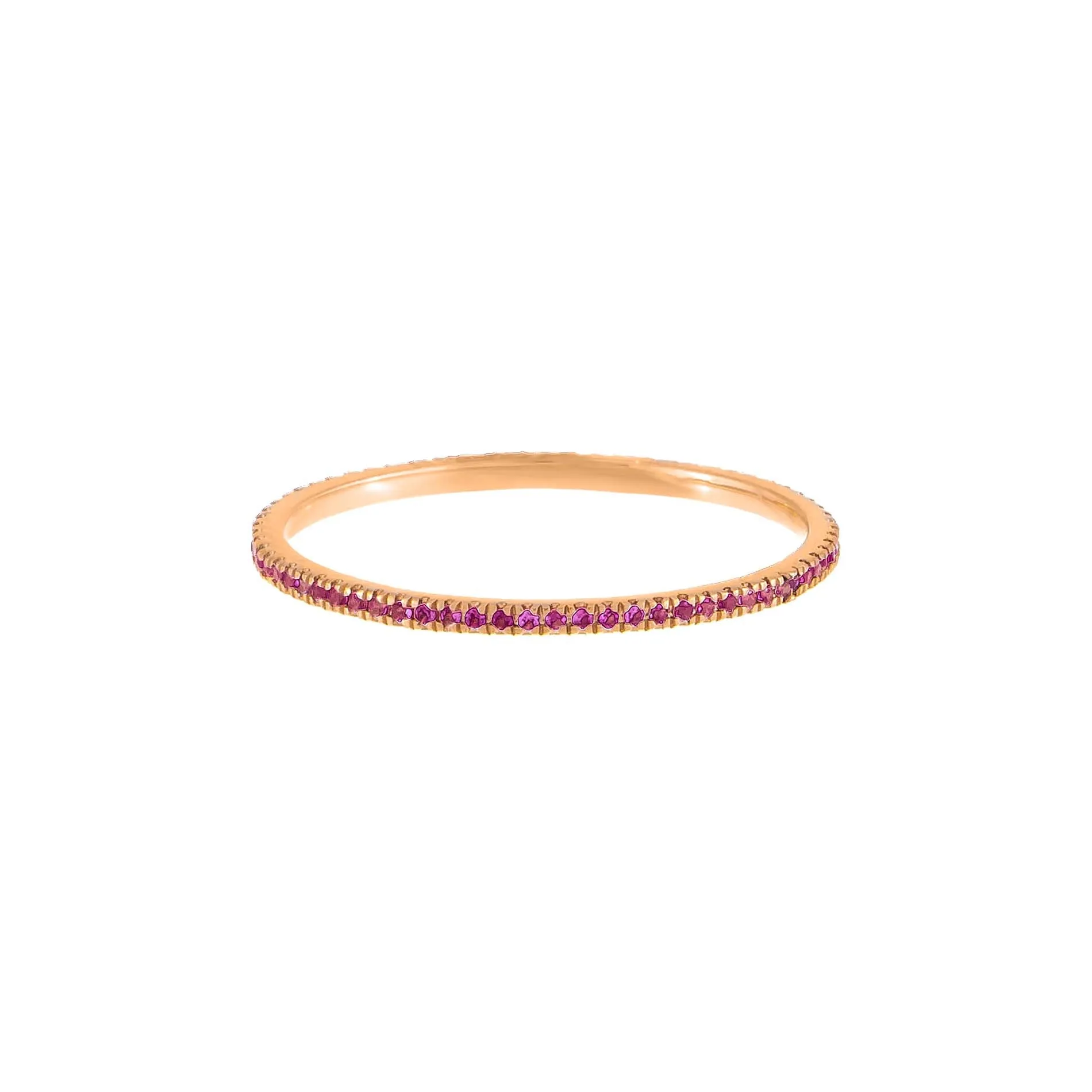 Sapphire Pink Colored Band 14K sold by Adina Eden's product image thumbnail 3