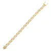 Pavé Neon Pink Enamel Chain Link Bracelet sold by Adina Eden's