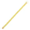 Pavé Neon Pink Enamel Chain Link Bracelet sold by Adina Eden's