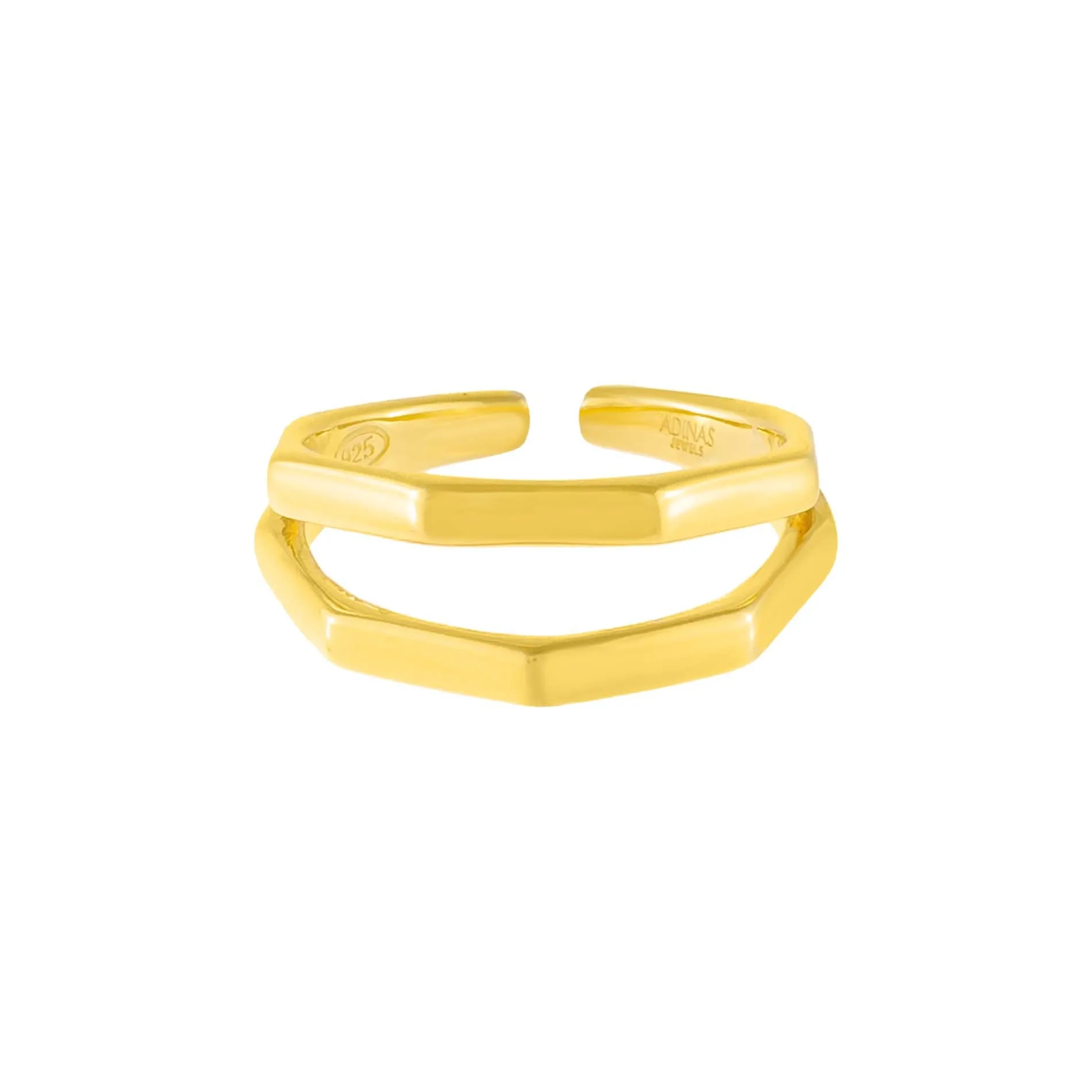 Solid Bamboo Double Row Ring sold by Adina Eden's product image thumbnail 3
