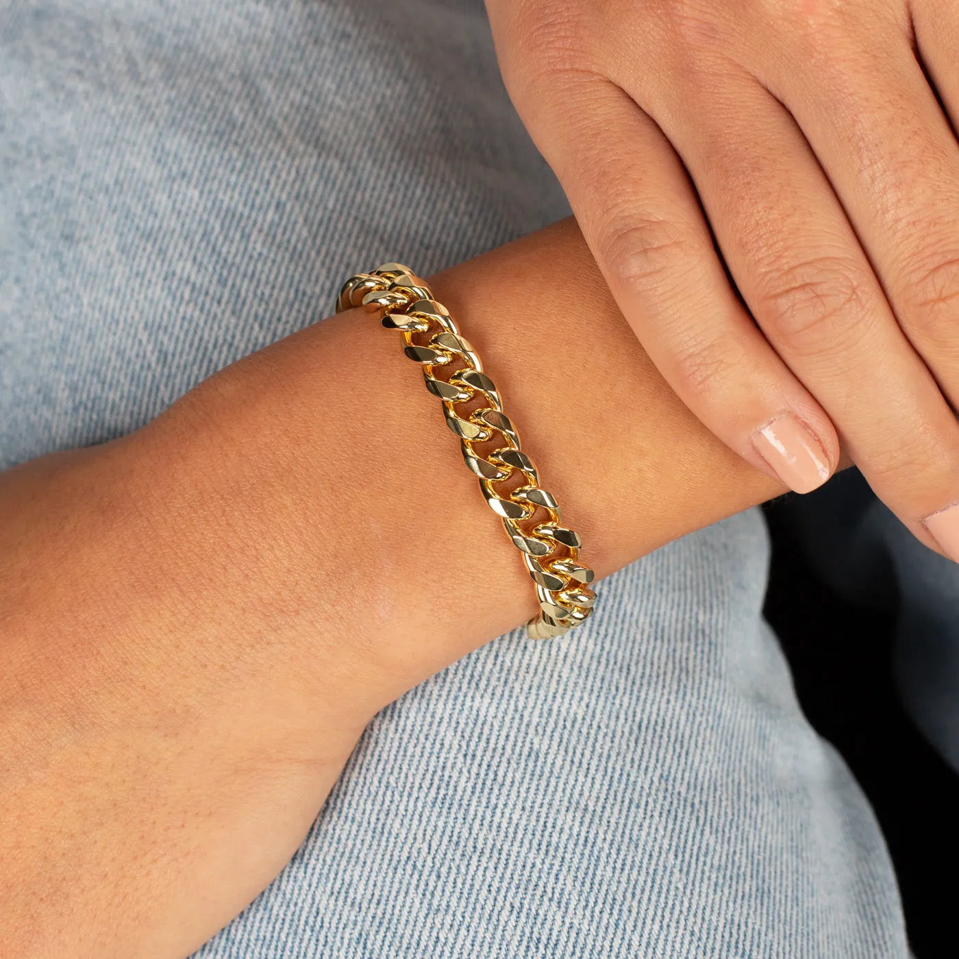 Chunky Cuban Link Bracelet sold by Adina Eden's product image thumbnail 2