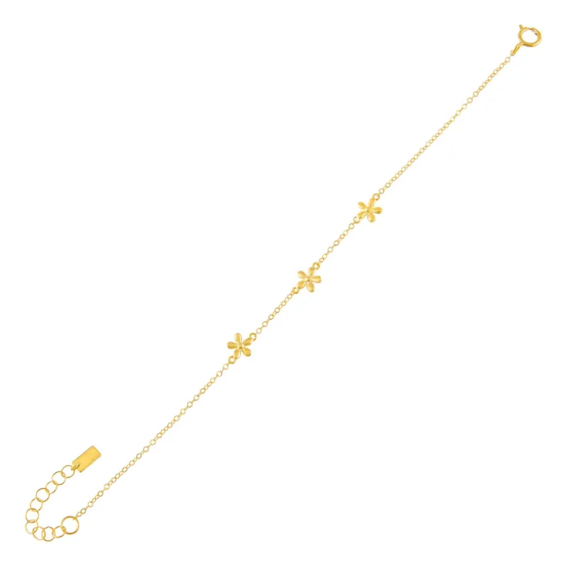 Solid Multi Flower Bracelet sold by Adina Eden's