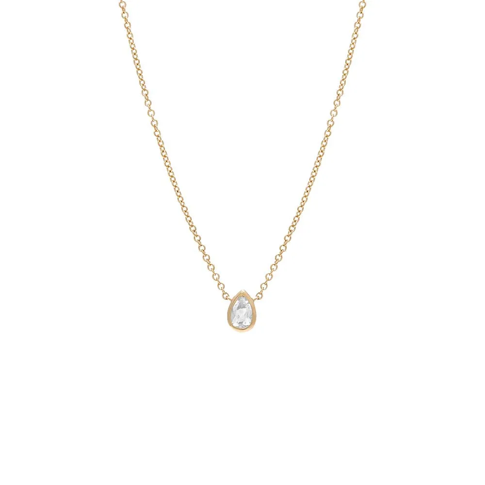 Topaz Mixed Shape Bezel Necklace 14K sold by Adina Eden's product image thumbnail 2