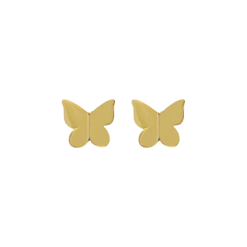 Solid Butterfly Stud Earring sold by Adina Eden's