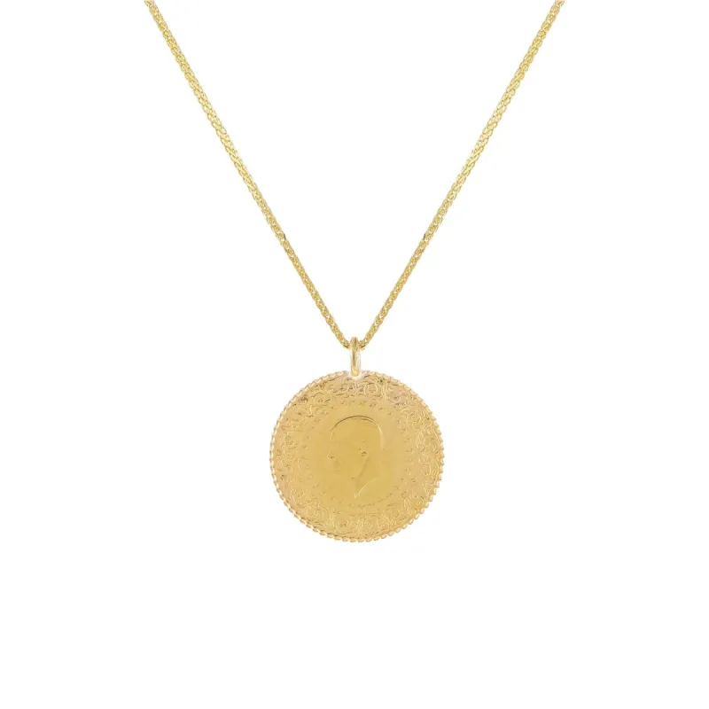 Vintage Coin Necklace 14K sold by Adina Eden's