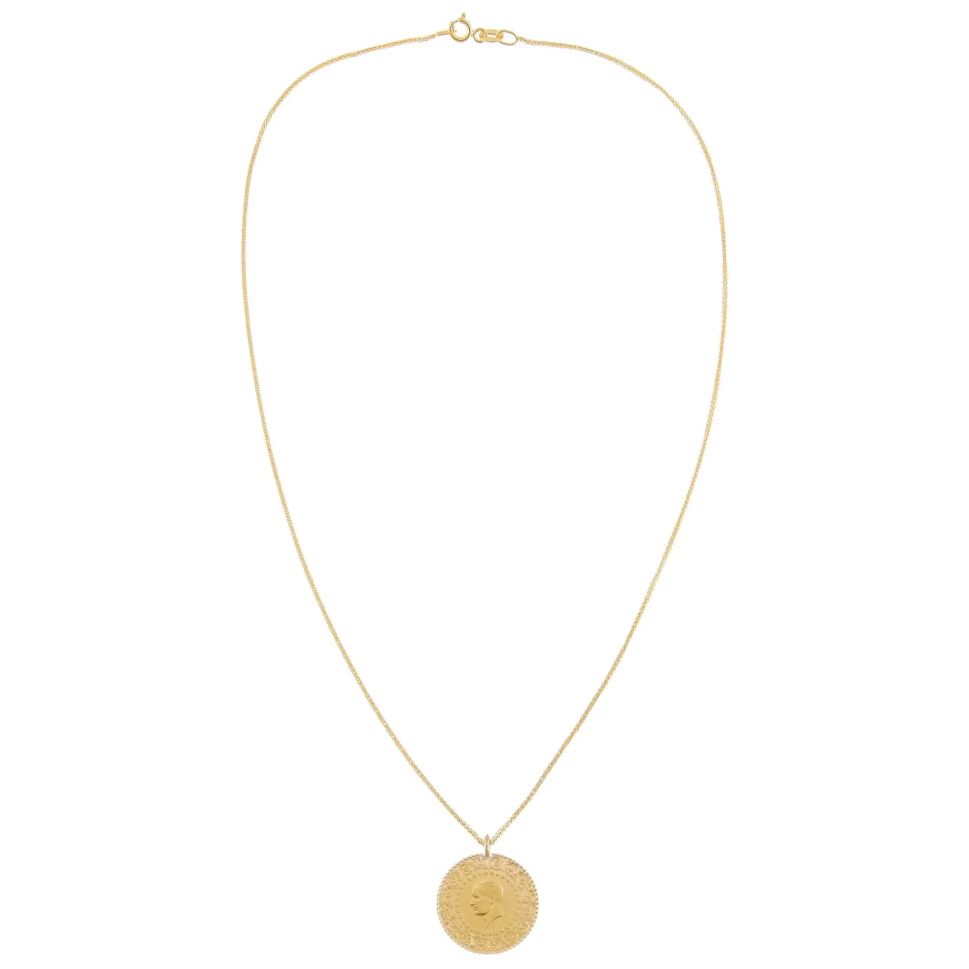 Vintage Coin Necklace 14K sold by Adina Eden's product image thumbnail 3