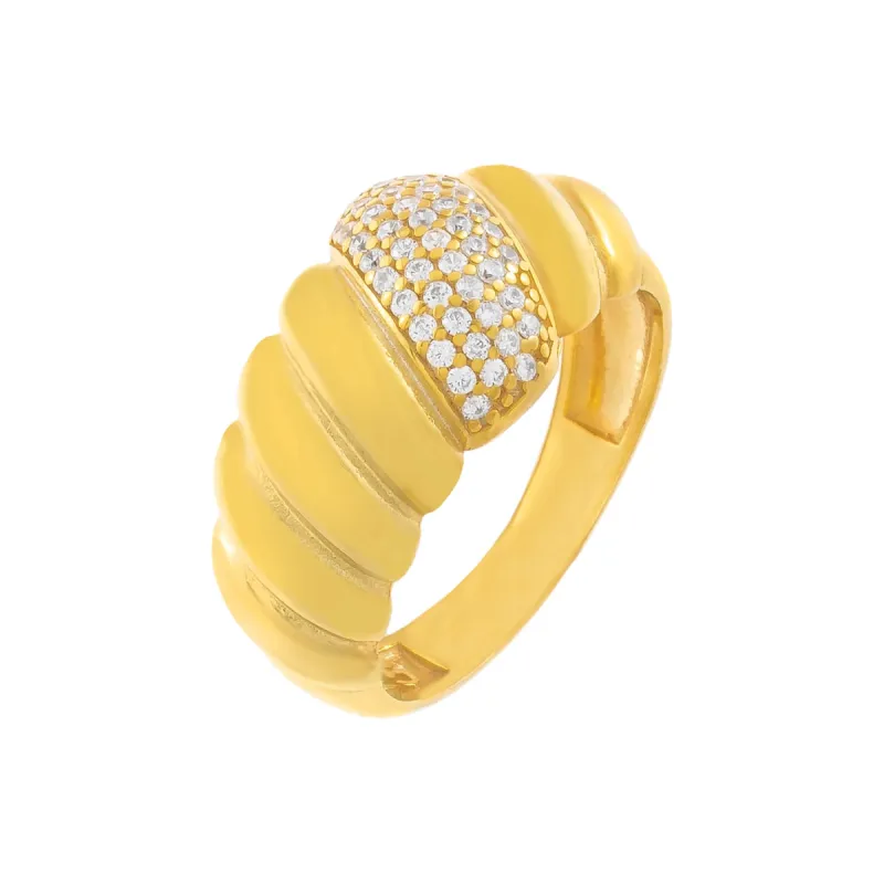 CZ Braided Ring sold by Adina Eden's