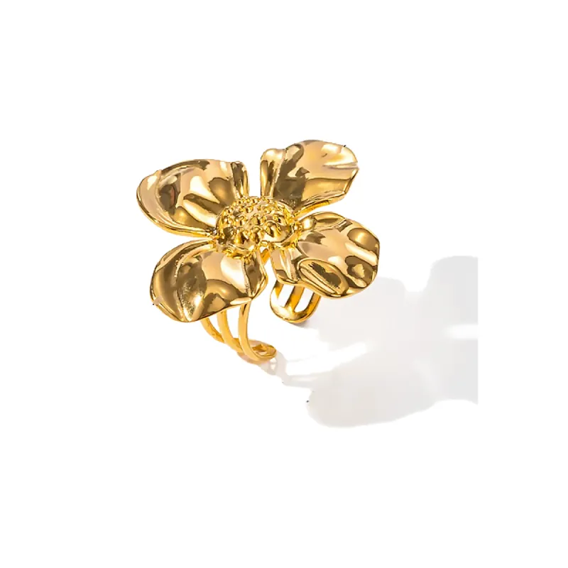 Flower Statement Ring sold by Adina Eden's