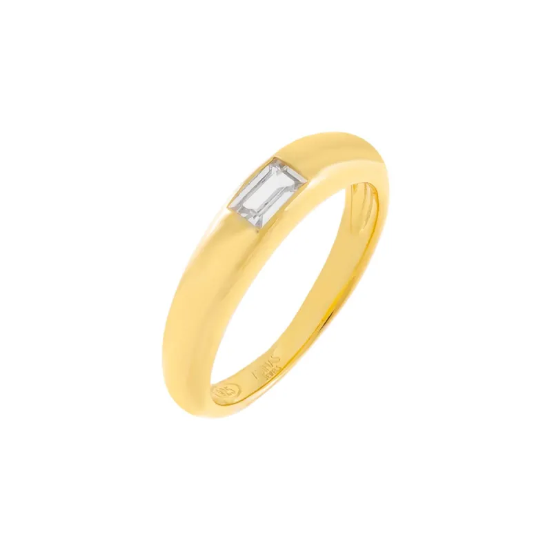 CZ Hollow Dome Ring sold by Adina Eden's