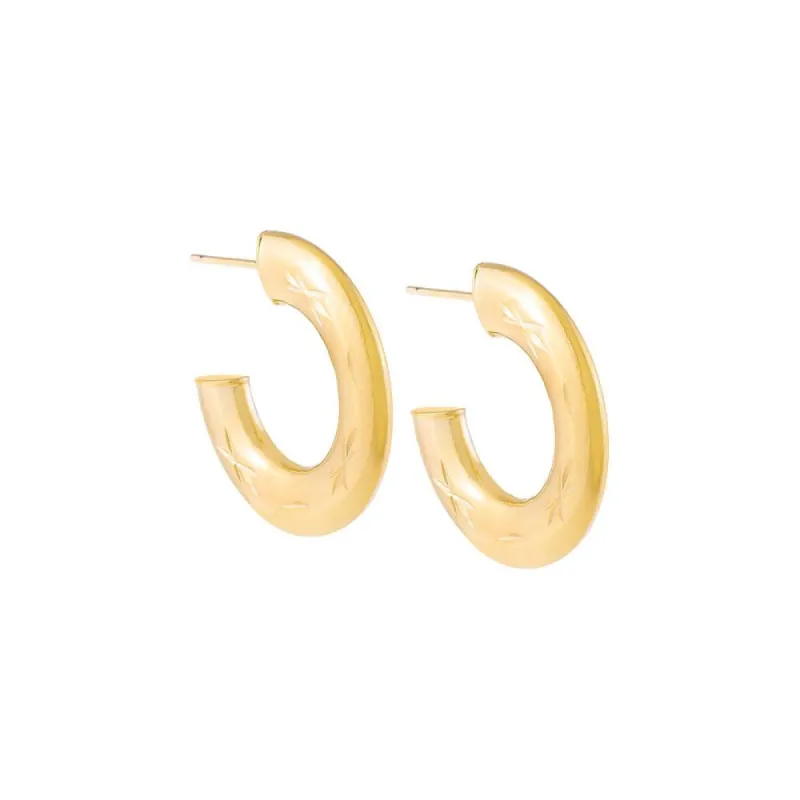 Celestial Arch Hoop Earrings sold by Adina Eden's