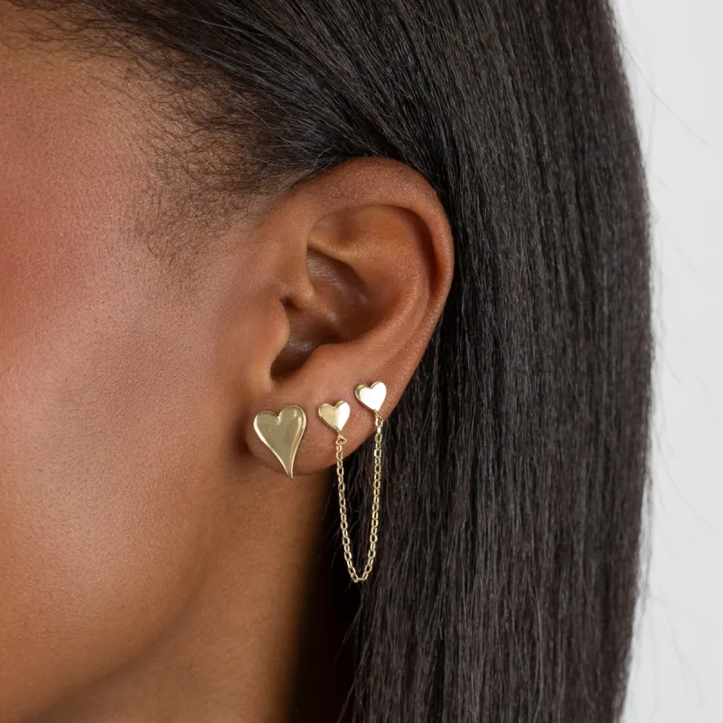Heart Stud Earring sold by Adina Eden's