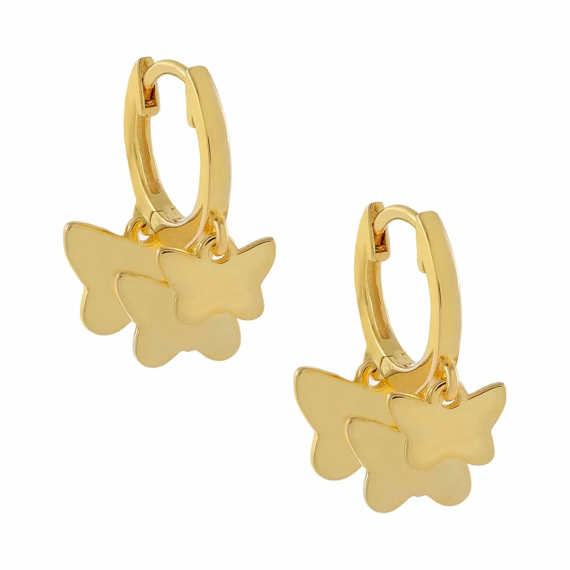 Multi Butterfly Huggie Earring sold by Adina Eden's