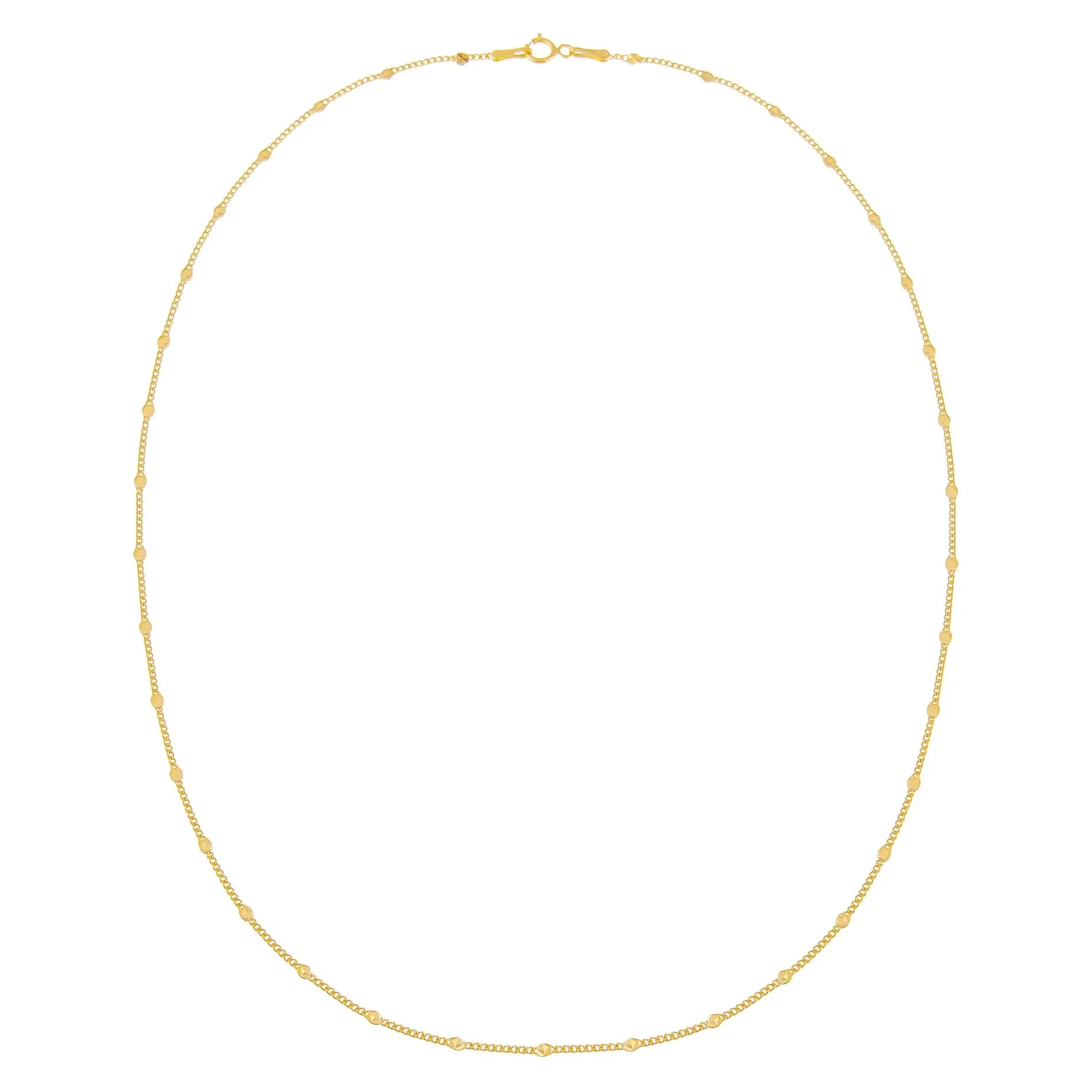 Solid Multi Disc Cuban Necklace 14K sold by Adina Eden's product image thumbnail 3