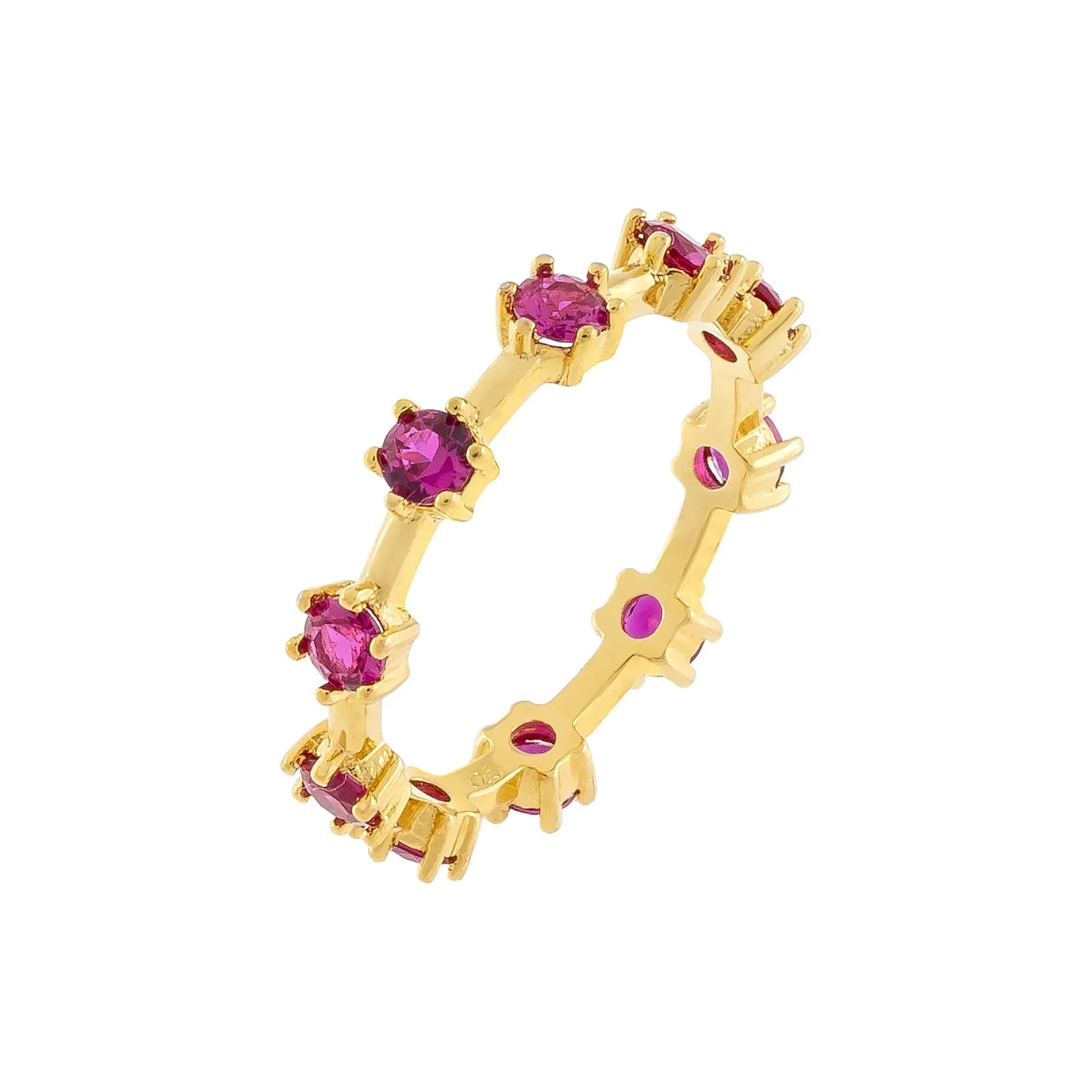 CZ Colored Multi Stone Ring sold by Adina Eden's product image thumbnail 4