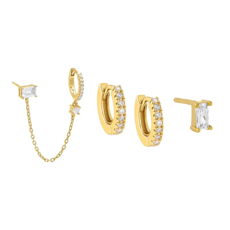 The Everyday Earring Stack Combo Set sold by Adina Eden's