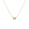 CZ Pave Butterfly Pendant Necklace sold by Adina Eden's