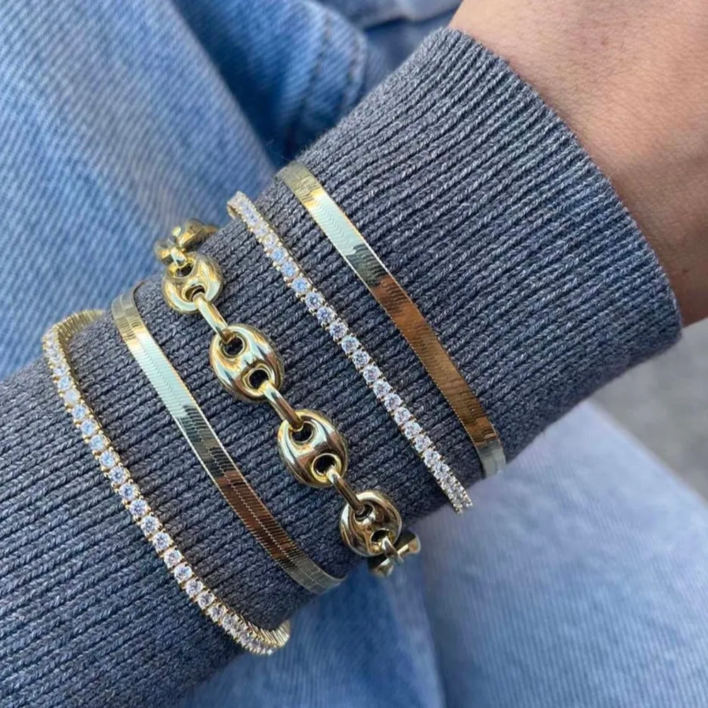 Herringbone Bracelet sold by Adina Eden's product image thumbnail 3