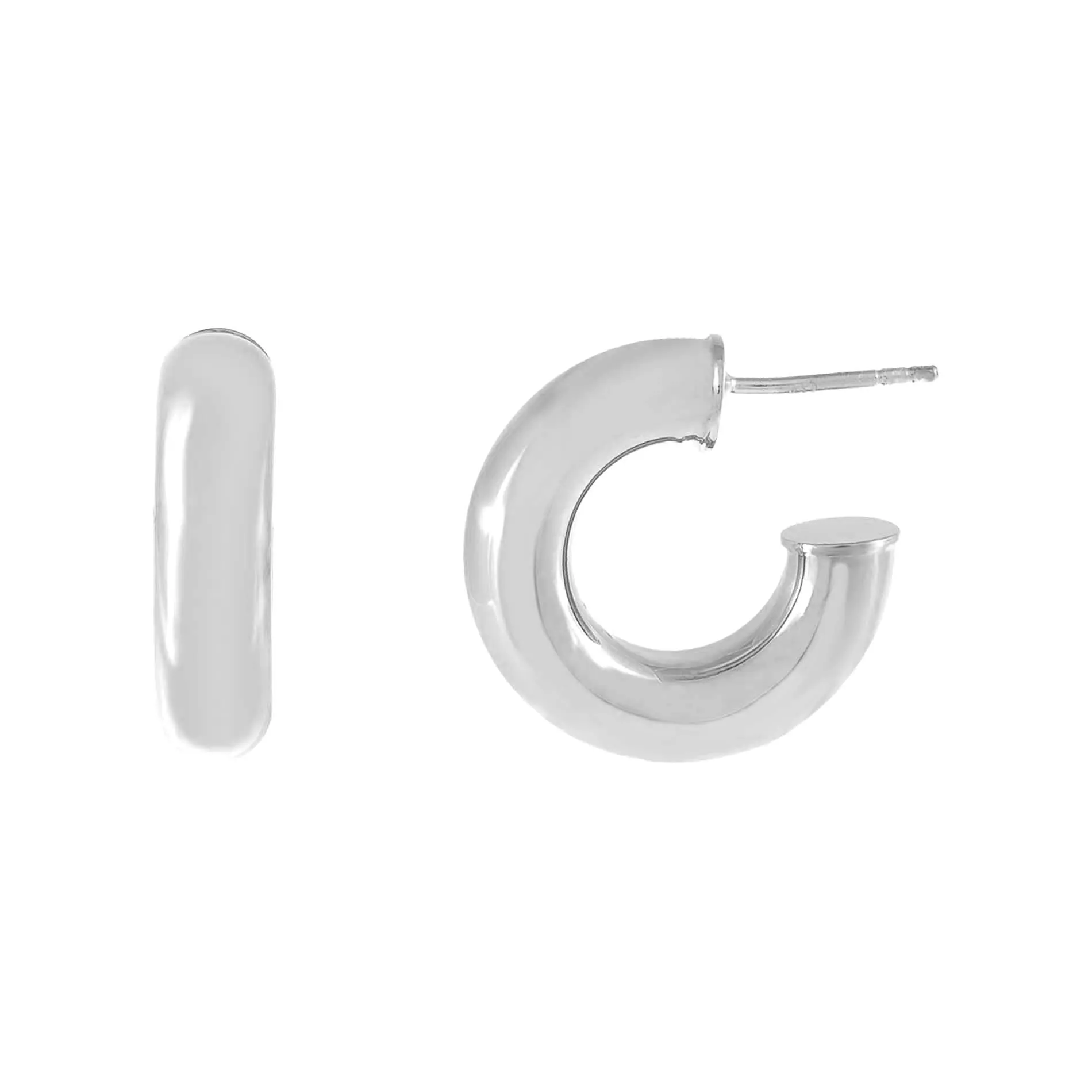 Thick Tube Hoop Earring sold by Adina Eden's product image thumbnail 3