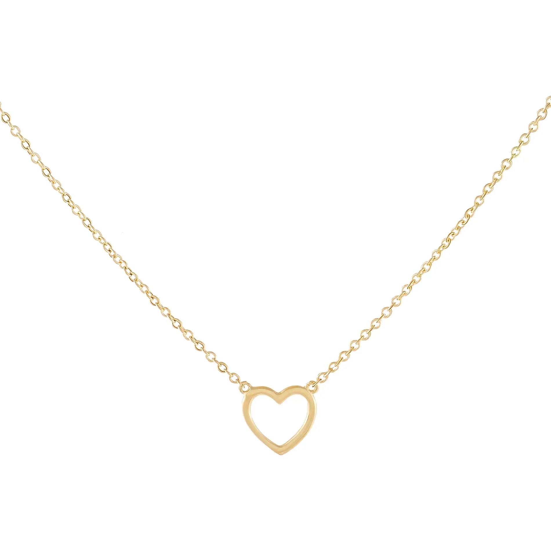 Open Heart Necklace 14K sold by Adina Eden's
