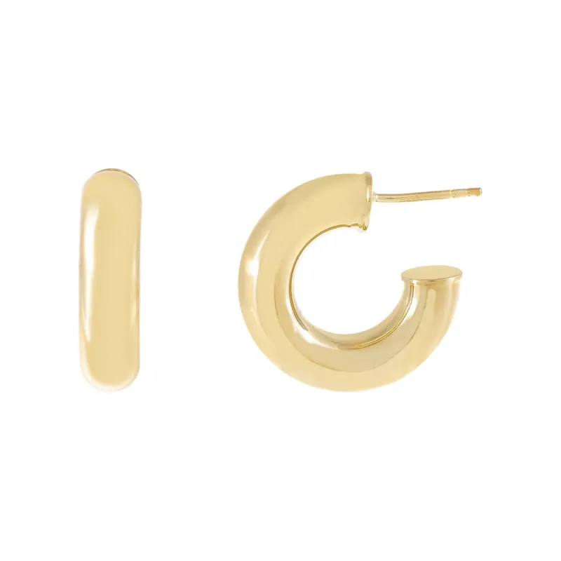 Thick Tube Hoop Earring sold by Adina Eden's