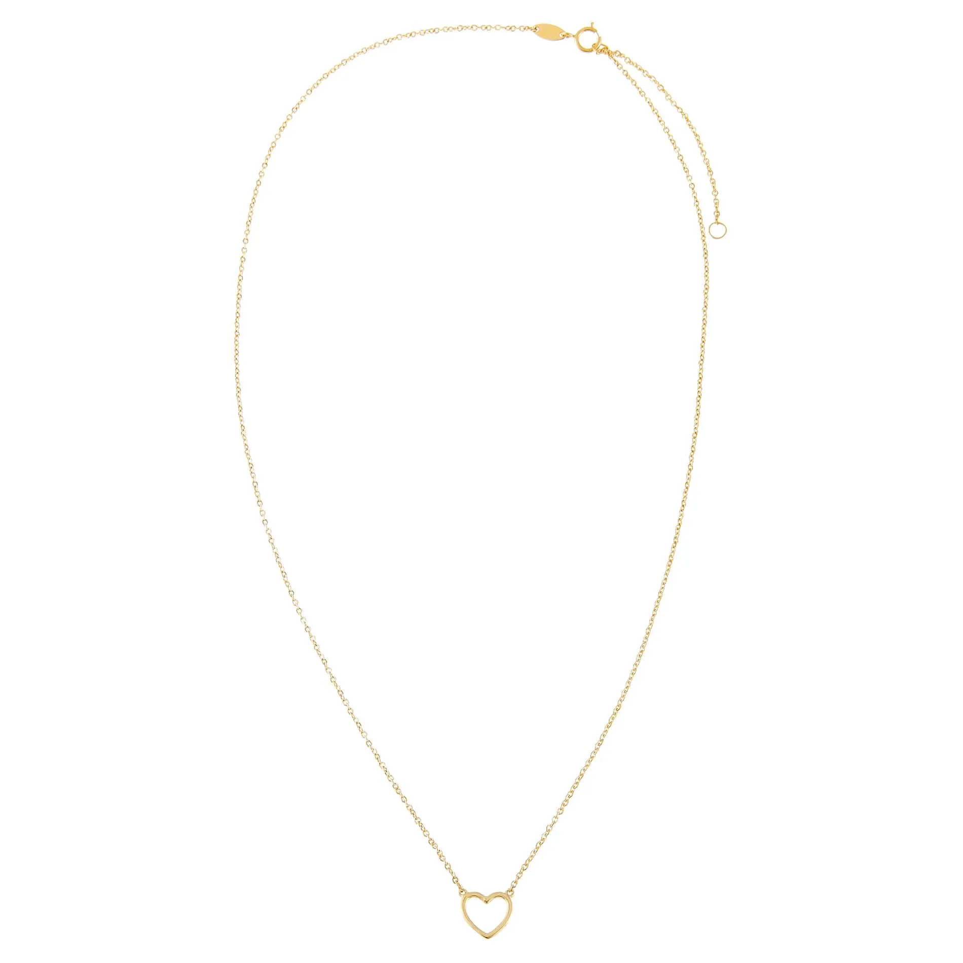 Open Heart Necklace 14K sold by Adina Eden's product image thumbnail 3