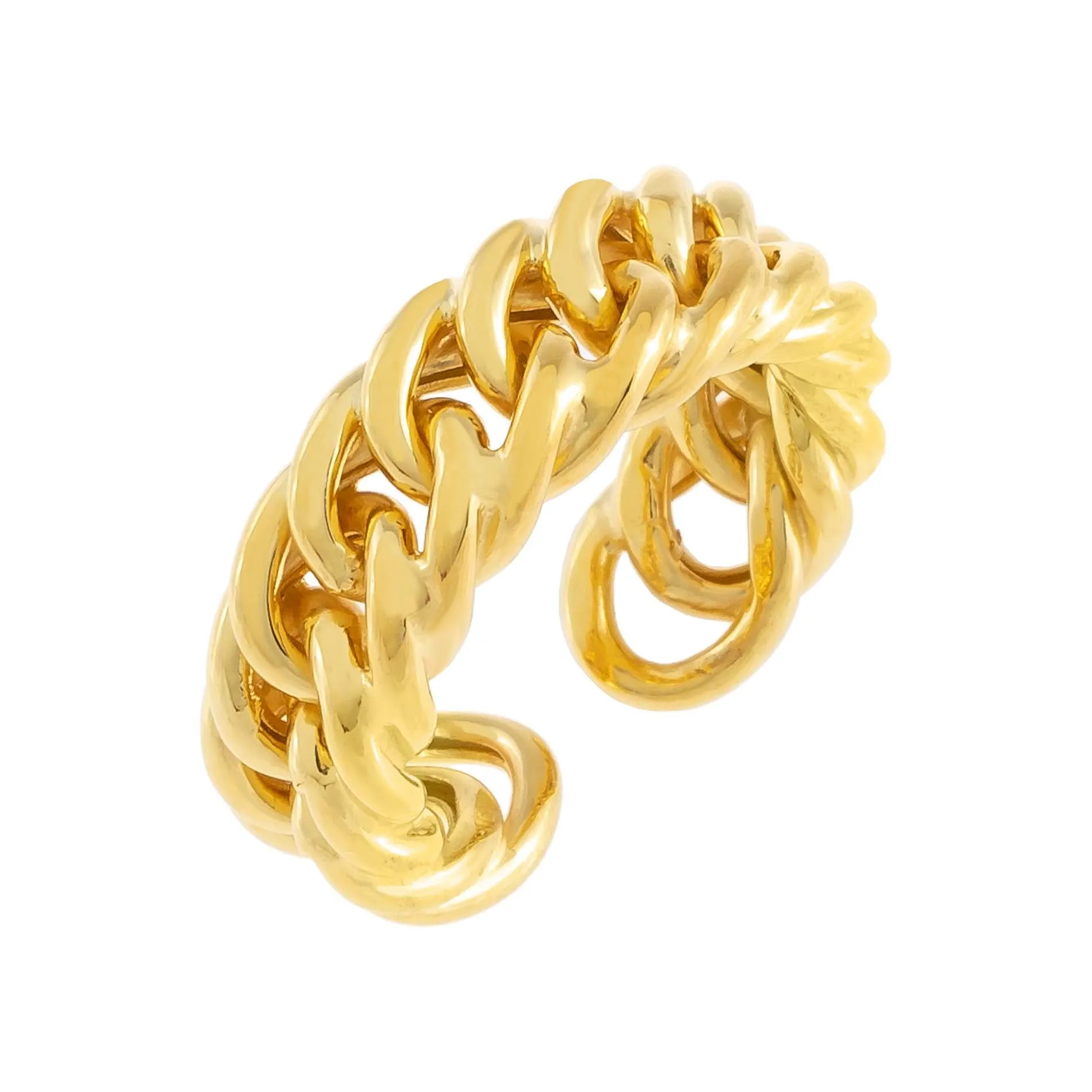 Chunky Double Curb Chain Ring sold by Adina Eden's