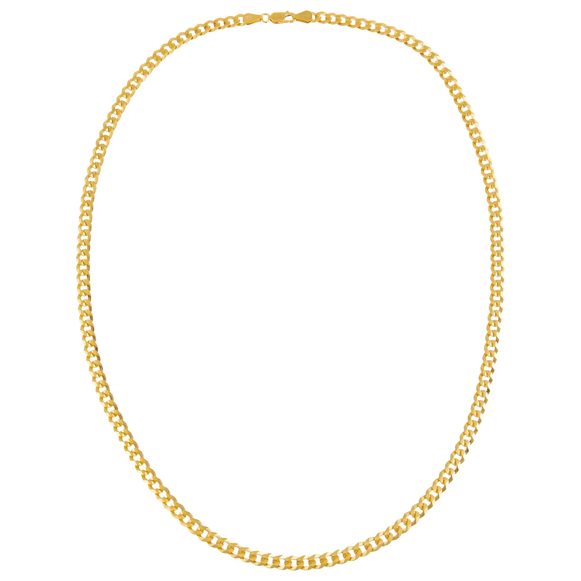 Men's Flat Cuban Chain Necklace sold by Adina Eden's product image thumbnail 3