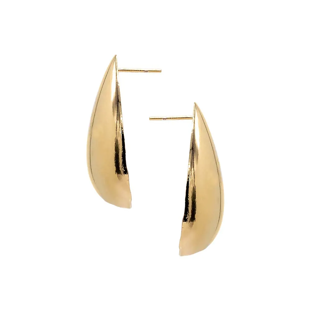 Chunky Solid Teardrop Stud Earring sold by Adina Eden's product image thumbnail 4