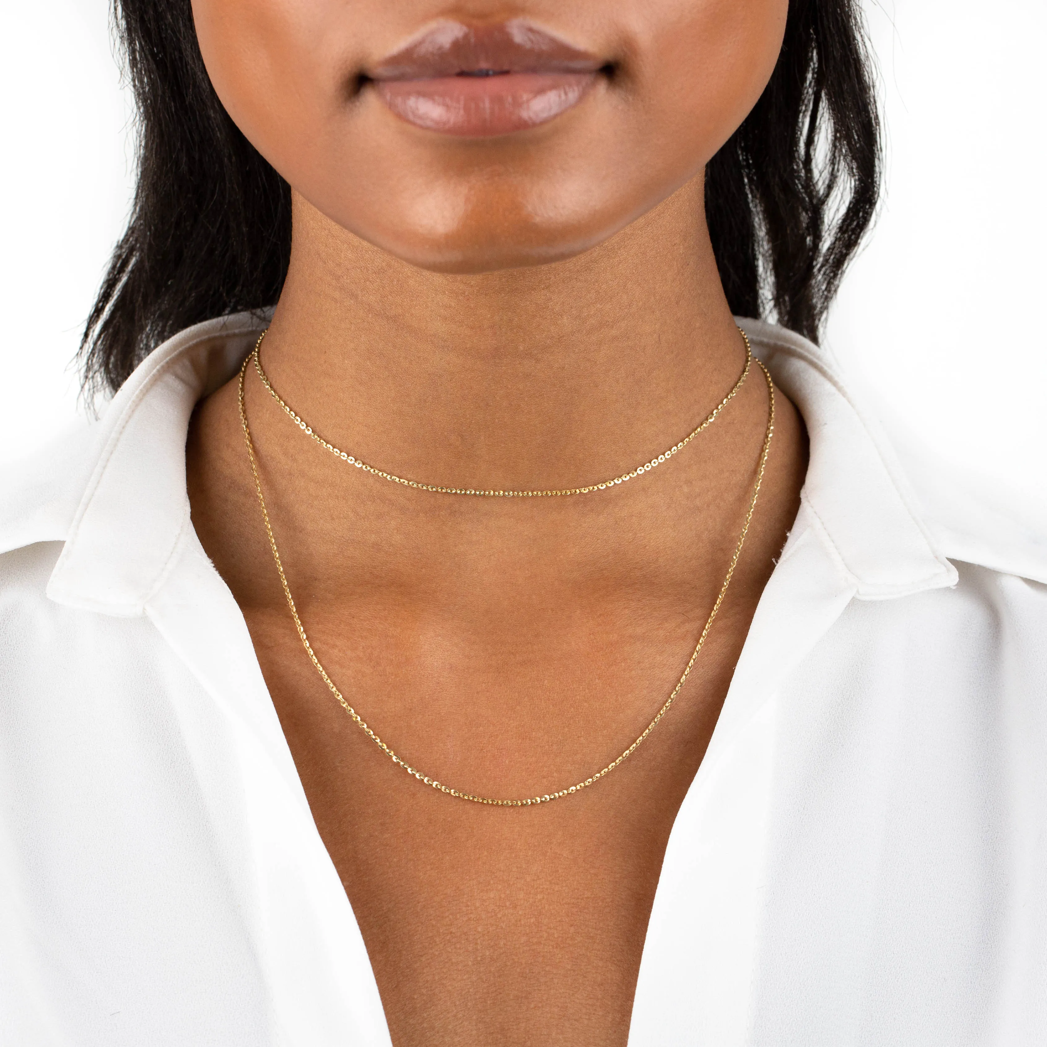Rolo Chain Necklace 14K sold by Adina Eden's product image thumbnail 4