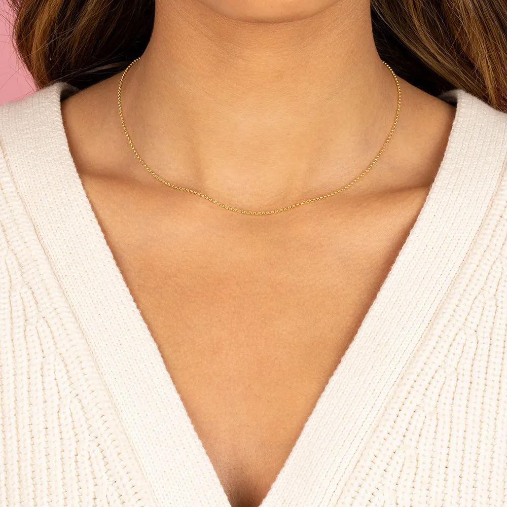 Rolo Chain Necklace 14K sold by Adina Eden's product image thumbnail 2