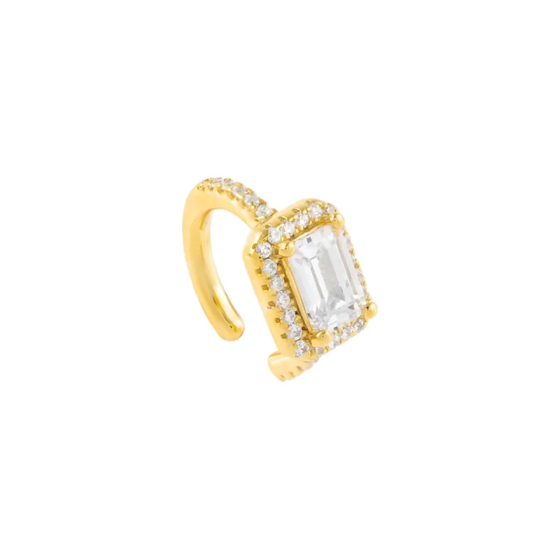 CZ Baguette Ear Cuff sold by Adina Eden's