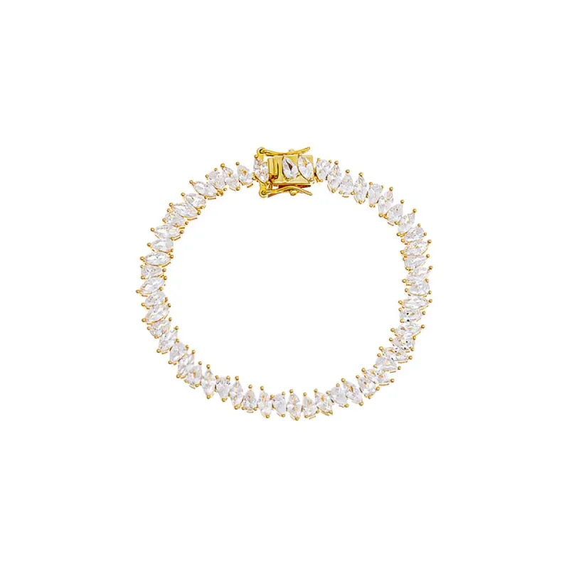 Pear X Marquise Tennis Bracelet sold by Adina Eden's