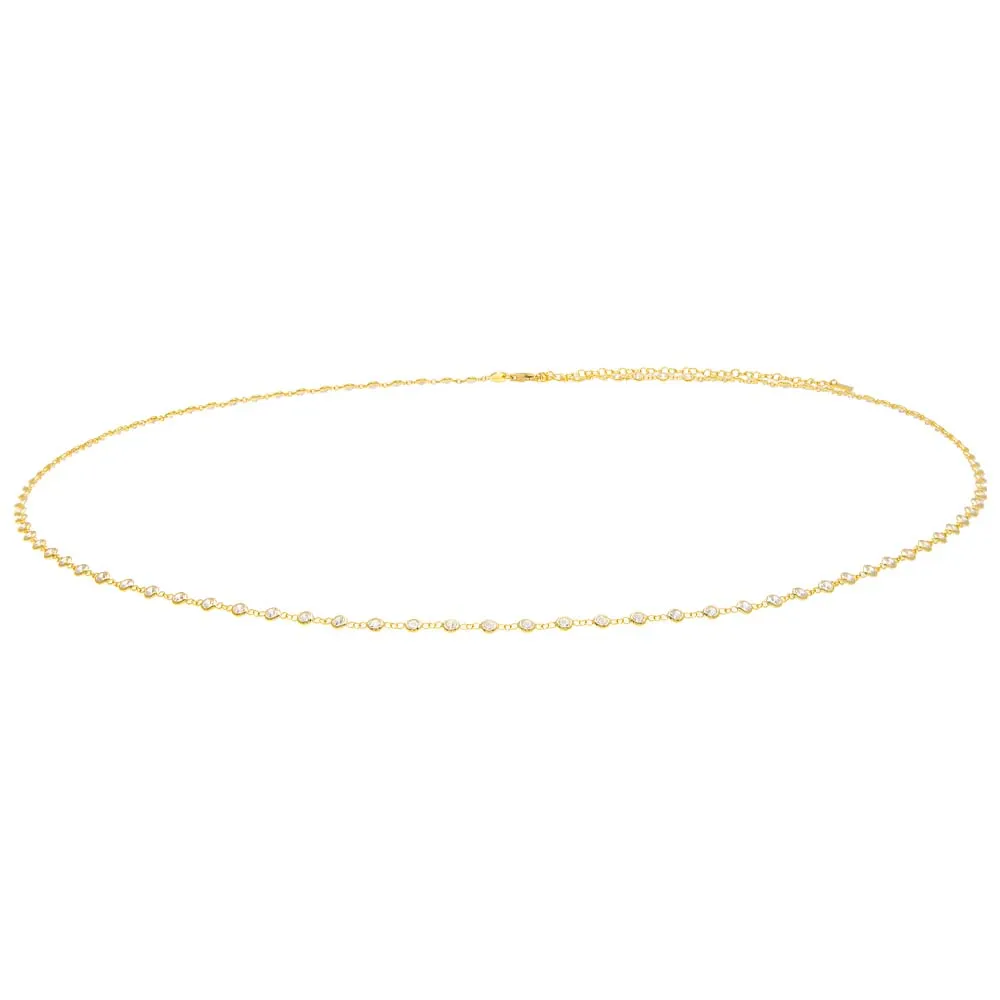 Multi Bezel Belly Chain sold by Adina Eden's product image thumbnail 2